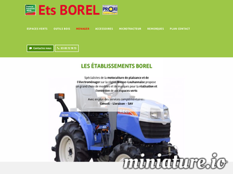 borel-motoculture.fr website preview