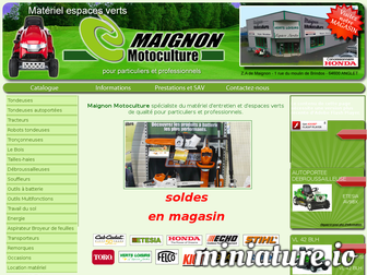 maignon-motoculture.com website preview