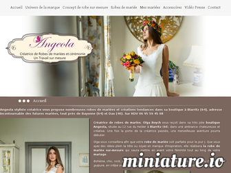 angeola-mariage.com website preview