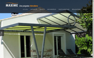 maxime-pergola.fr website preview