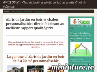 abris-bois-amexdeco.fr website preview