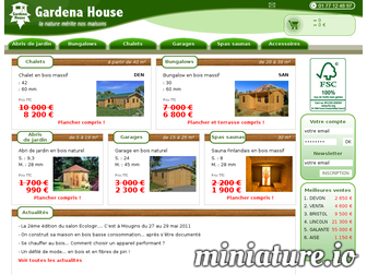 gardena-house.fr website preview