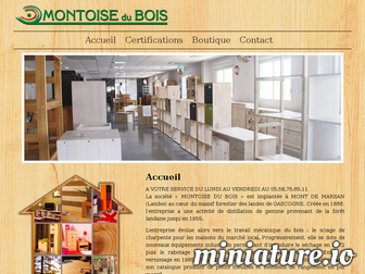 montoise-bois.com website preview
