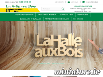 lahalleauxbois.fr website preview