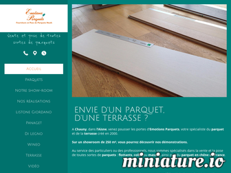 emotions-parquets.fr website preview