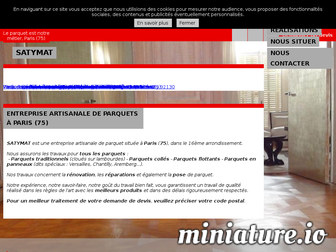 satymat-parquets-paris.fr website preview