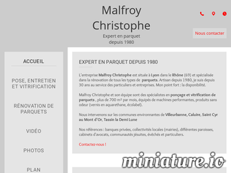 malfroychristophe.fr website preview
