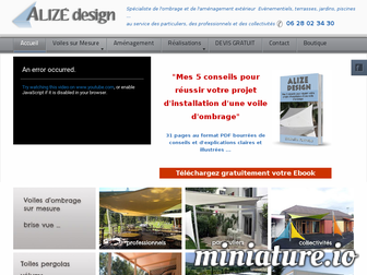 alizedesign.fr website preview