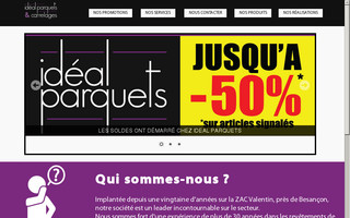 idealparquets.fr website preview