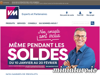 vm-materiaux.fr website preview
