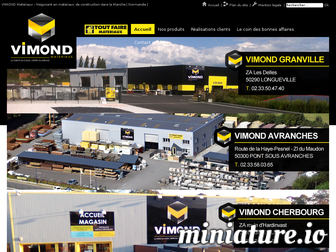 vimondmateriaux.com website preview