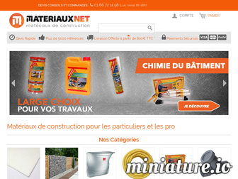 materiauxnet.com website preview