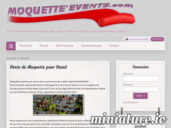 moquette-events.com website preview