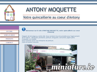 antonymoquettedecors.com website preview