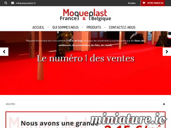 moqueplast.fr website preview