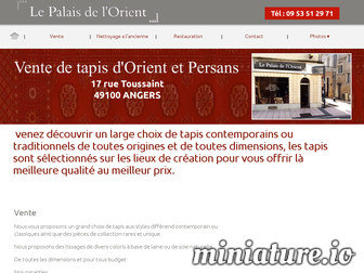 tapis-orient-angers.fr website preview