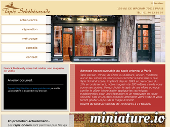 tapis-scheherazade.com website preview