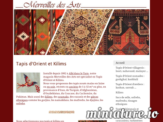 merveilles-des-arts.com website preview