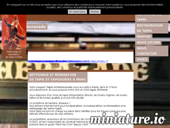tapis-scheherazade.fr website preview