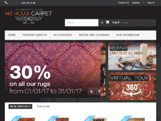 arthousecarpet.com website preview