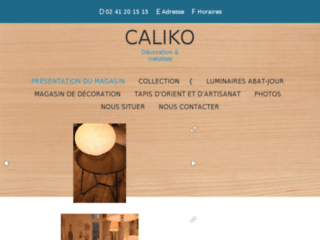 luminaire-abat-jour-caliko-angers.fr website preview