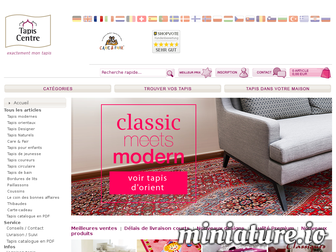 tapis-centre.fr website preview