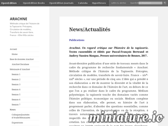 arachne.hypotheses.org website preview
