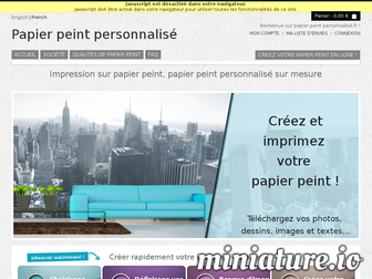 papier-peint-personnalise.fr website preview