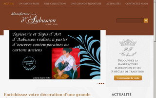 aubusson-manufacture.com website preview