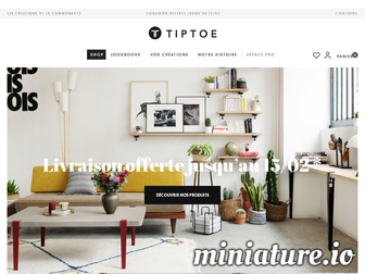 tiptoe.fr website preview