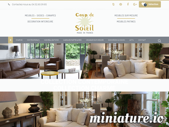 coupdesoleil-mobilier.com website preview