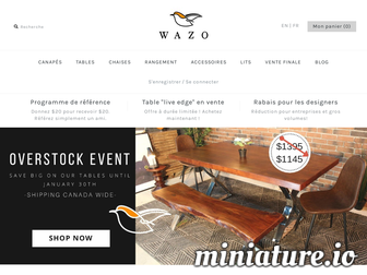 fr.wazofurniture.com website preview