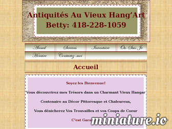 antiquitesauvieuxhangart.com website preview