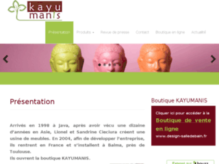 kayumanis.fr website preview