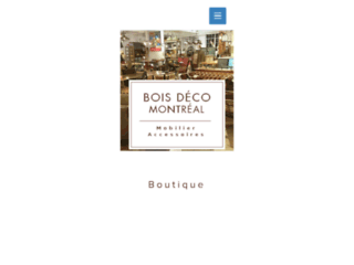 boisdecomontreal.com website preview