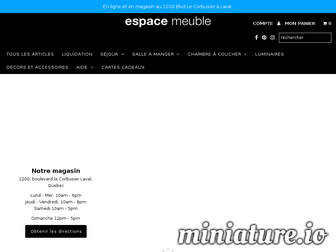 espacemeuble.ca website preview