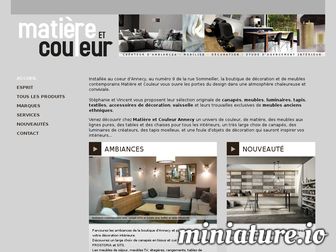 matiereetcouleur.com website preview