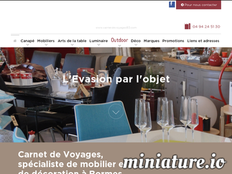 carnetdevoyages83.com website preview