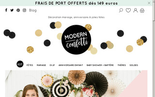 modernconfetti.com website preview