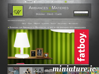 ambiancesetmatieres.eu website preview