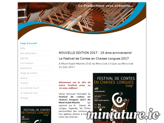festivaldecontesenchaiseslongues.com website preview