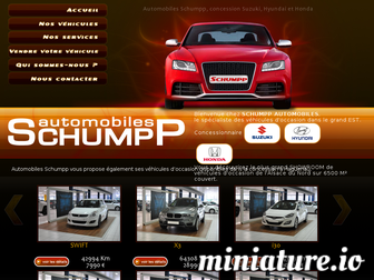 schumppautomobiles.fr website preview