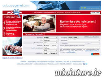 autoparcourriel.com website preview