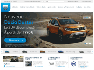 dacia.fr website preview