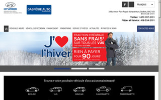 gaspesiehyundai.com website preview