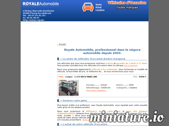 royale-automobile.fr website preview