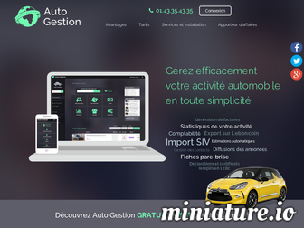 auto-gestion.net website preview