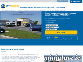 controle-technique-parthenay.autosecurite.com website preview