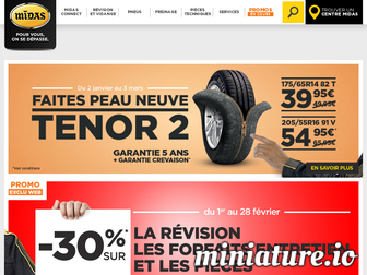 midas.fr website preview