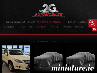 2g-automobiles.com website preview